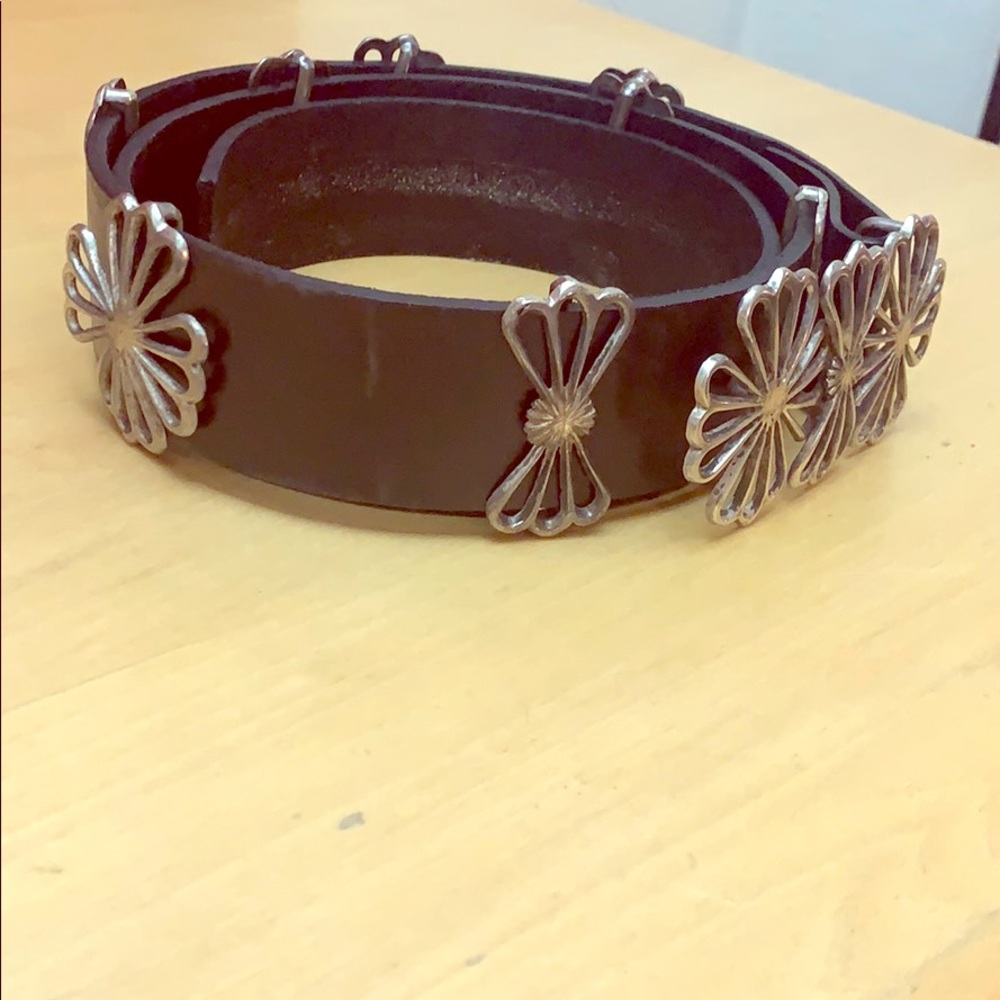Black Belt with Silver Buckles